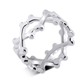 Cross Bone Surgical Steel Rings SKR-06